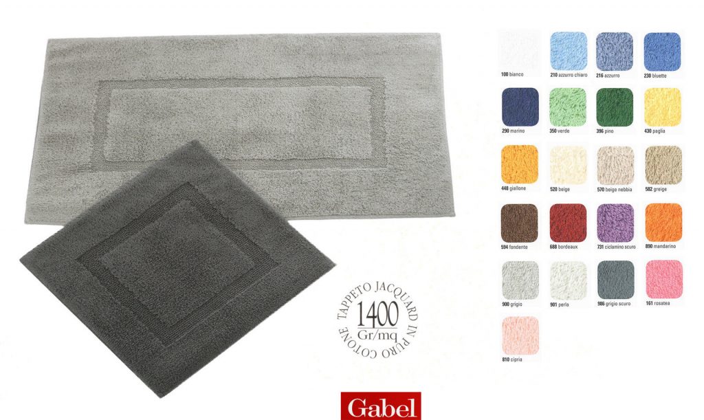Gabel Bolle Tappeto Bagno In Spugna Cm. 60 X 100, Bluette 230, Cm. 60 X 100 - Foto 9