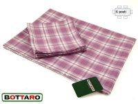 Tovaglia rotonda x 8 con tovaglioli Bottaro