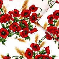 Tovaglia in cotone Bottaro papavero