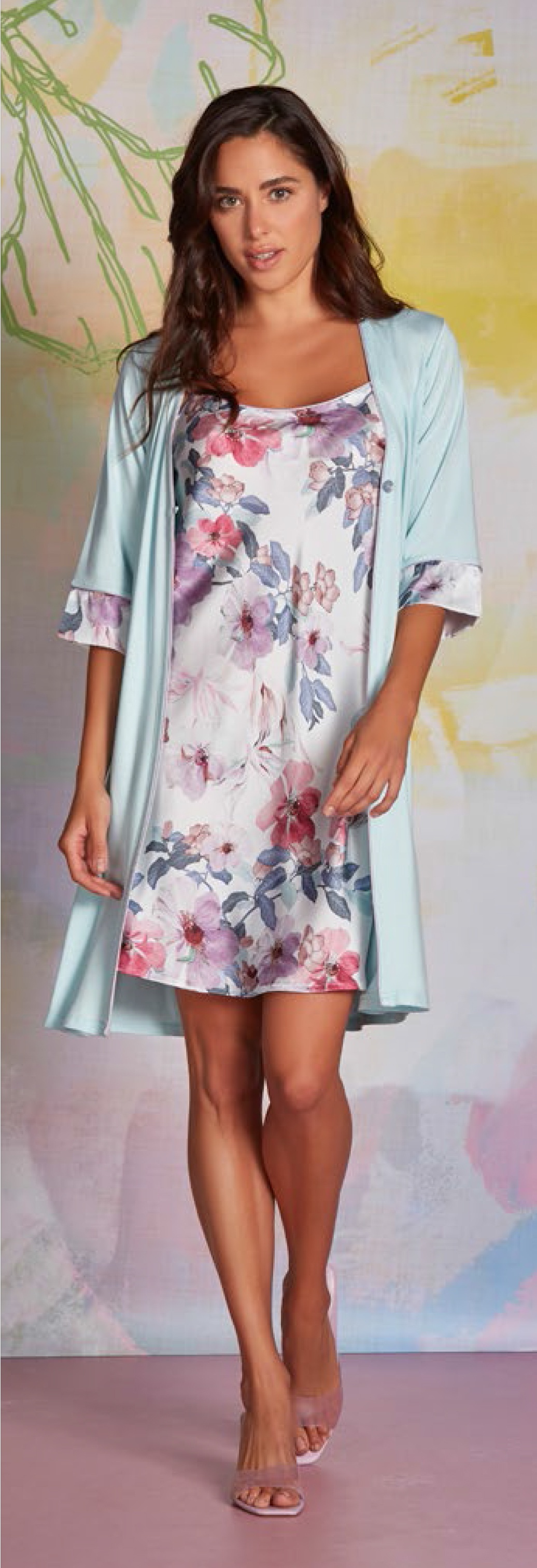 Vestaglietta con bottone Amadine Fleur