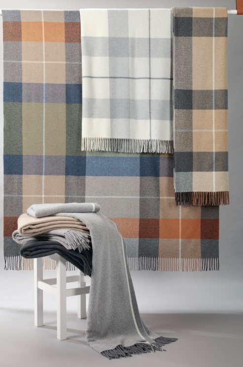 Ceriani Plaid Centrotela lana | Biederlack in