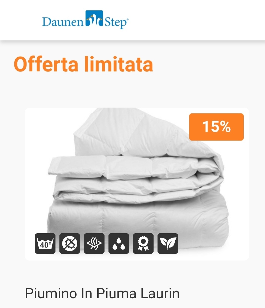 Piumino Daunenstep invernale singolo lungo Laurin - 18 %