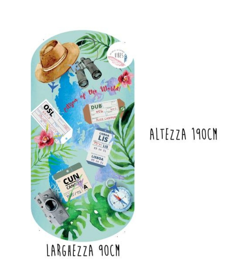 Telo mare in microfibra Travel