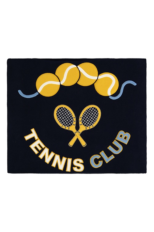 Plaid pile Maryplaid ricamato Tennis club - 25 %