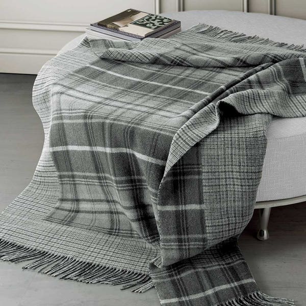 Plaid lana merino Somma Galles