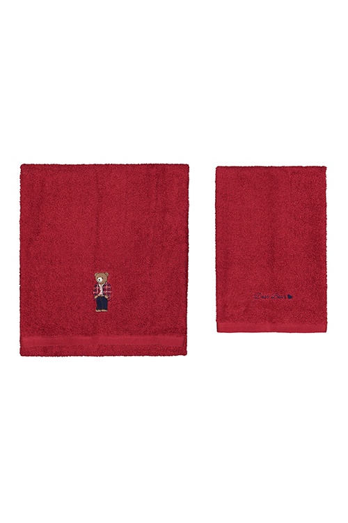 Set asciugamani 1 + 1 Maryplaid Teddy
