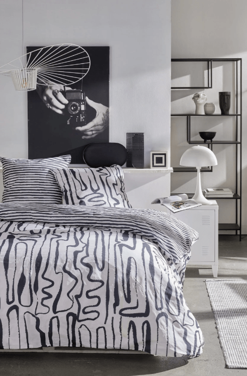 Parure copripiumino matrimoniale Valkomusta