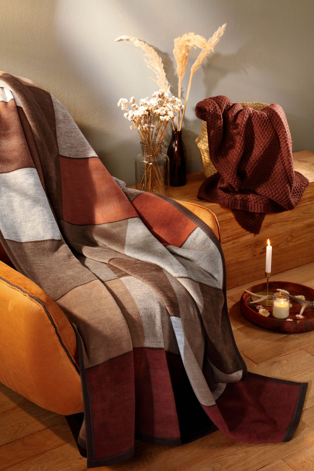Coperta matrimoniale cotone/pile Biederlack - 30 %