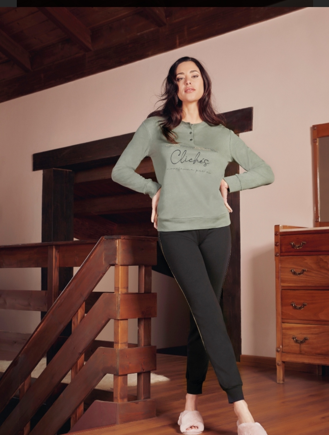 Pigiama in cotone invernale - 50 %