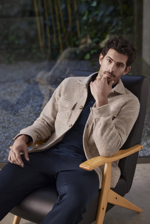 Giacca a camicia in lana cotta Perofil - 40 %
