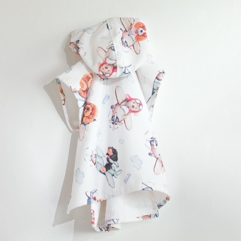 Accappatoio poncho Trudi Airplane
