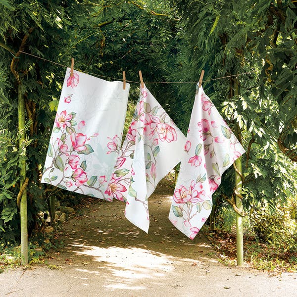 Asciugapiatti in panama di puro cotone Magnolia