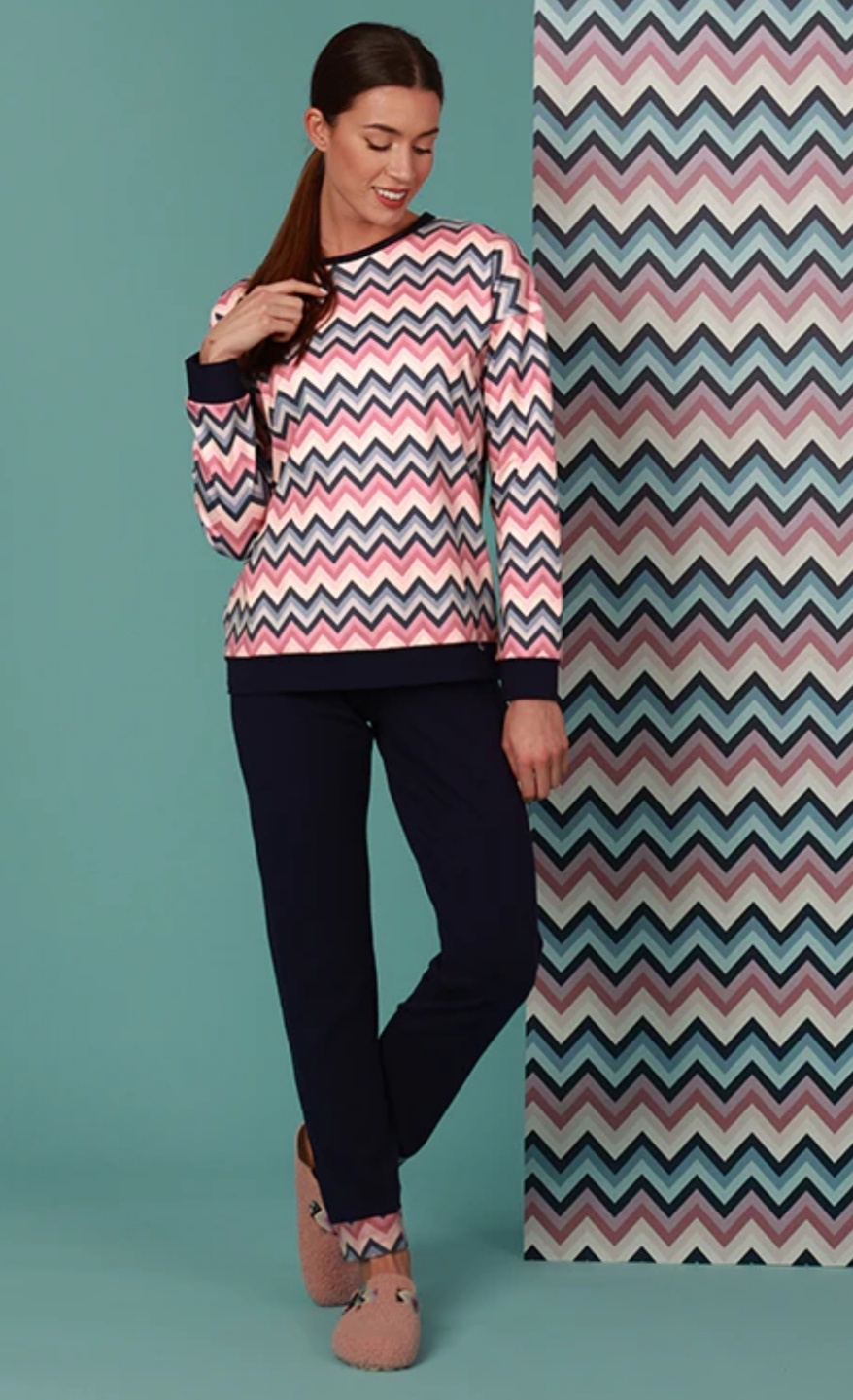 Pigiama donna Maryplaid Chevron - 40 %
