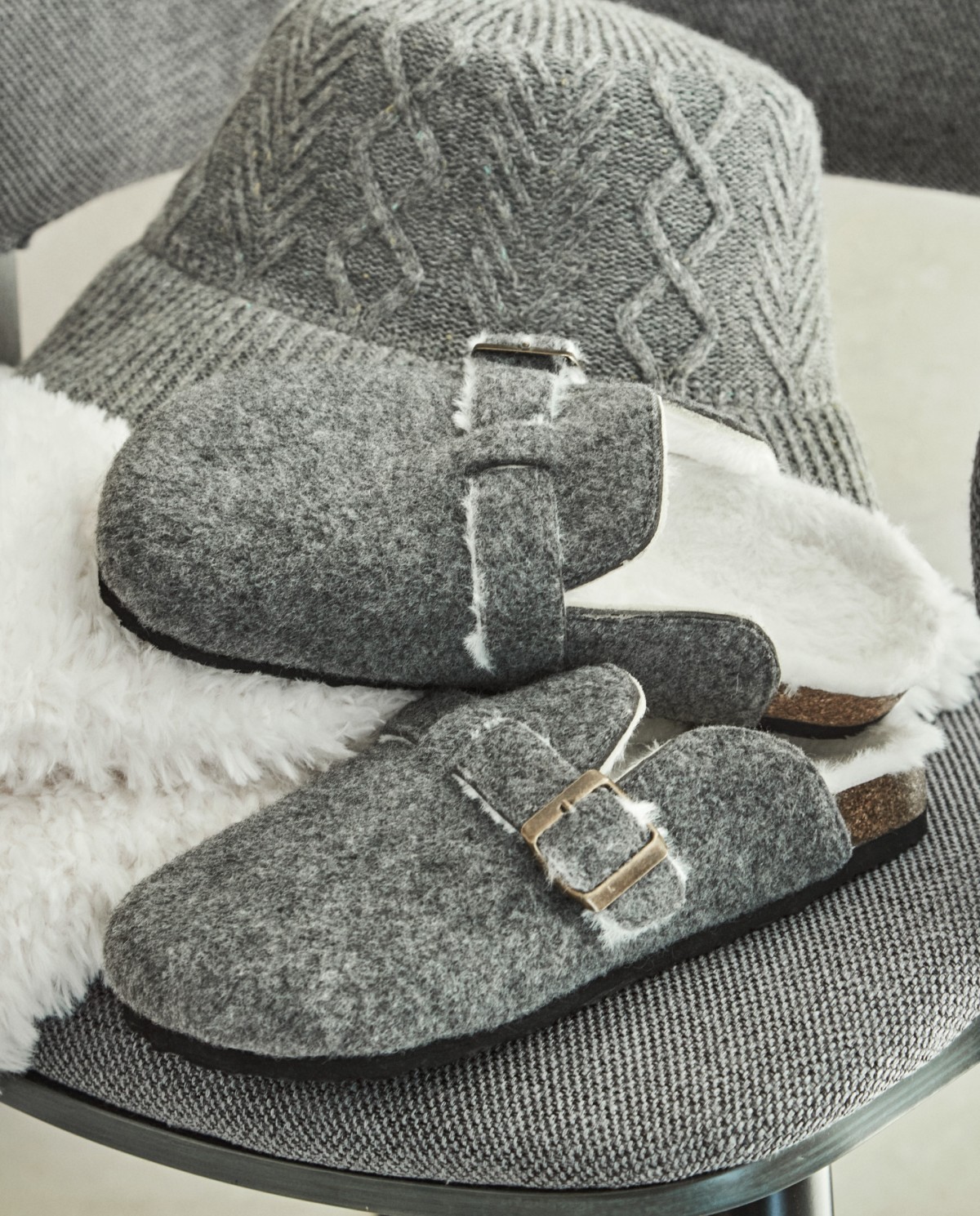 Ciabatte con pelo Selmark - 45 %