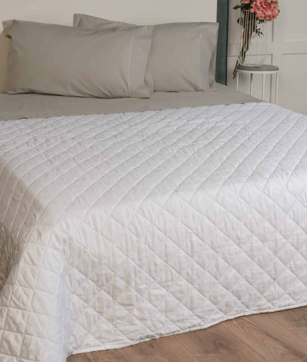 Copriletto trapuntato double face Biancaluna Indicolor