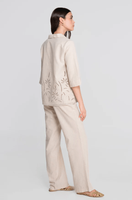 Camicia polo Oscalito lino/cotone - 32 %