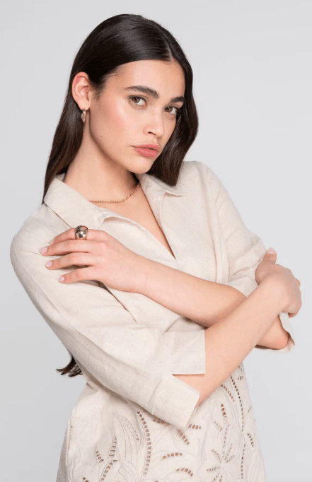 Camicia polo Oscalito lino/cotone - 32 %