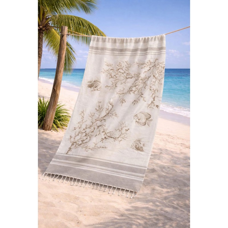 Telo fouta in puro cotone Coralli