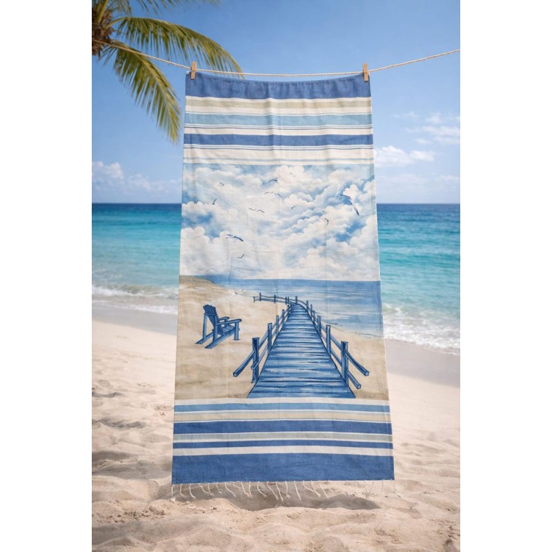 Telo fouta in puro cotone Sdraio